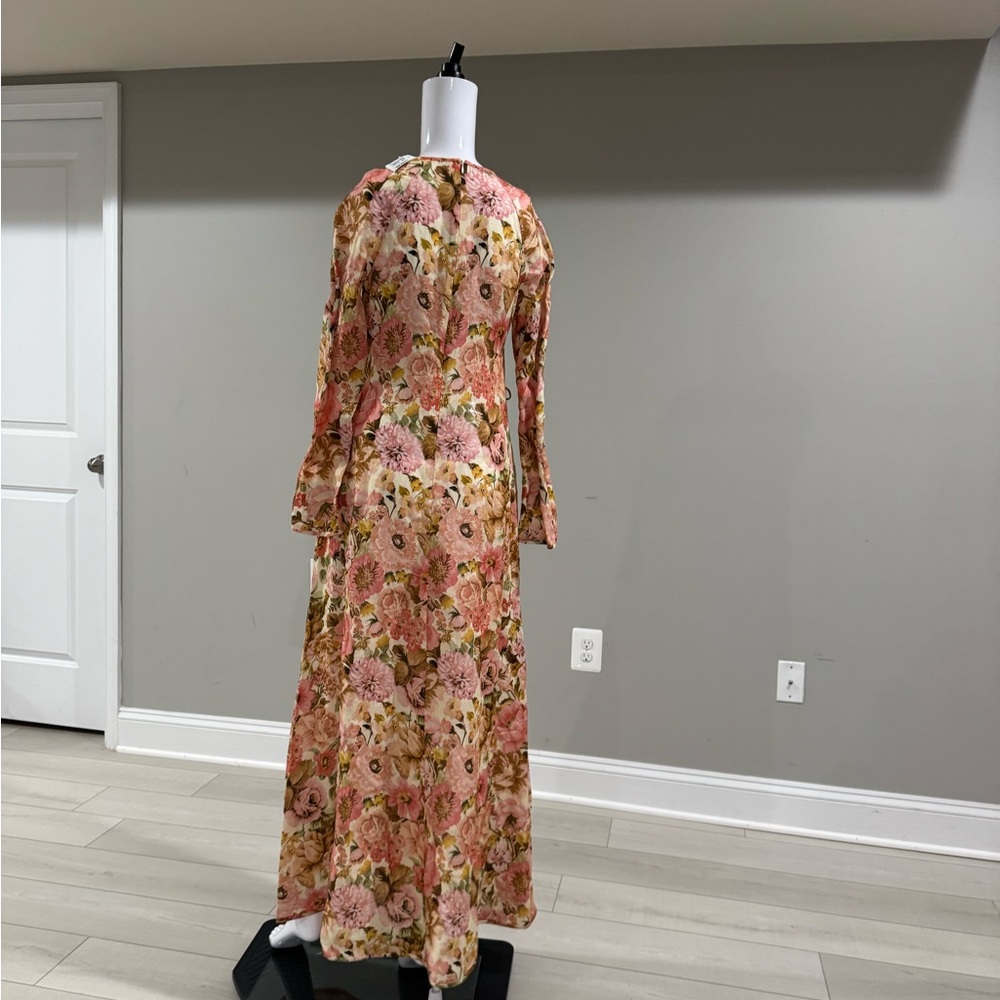 $750 ZIMMERMANN 
Floral Linen Maxi Dress - Multicoloured size 0 - Picture 11 of 12